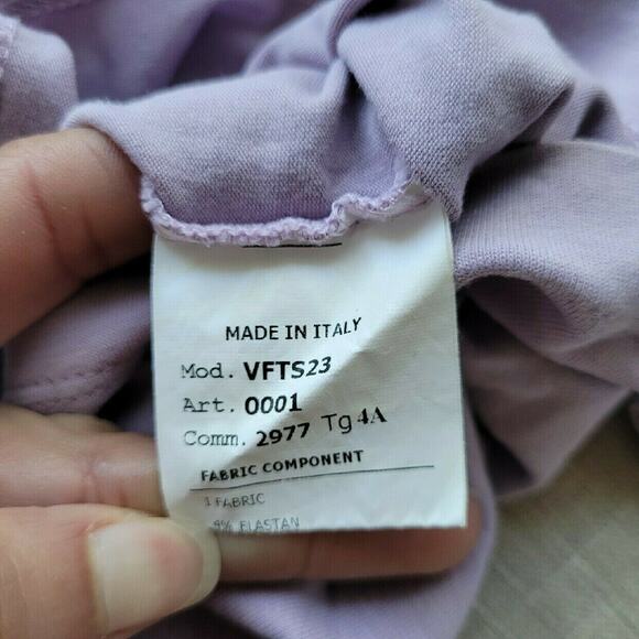 Young Versace Lavender Rhinestone Logo Tee - Picture 6 of 8